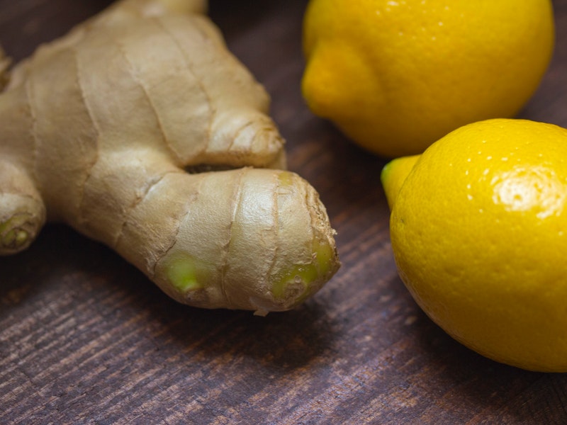 ginger-root and lemon